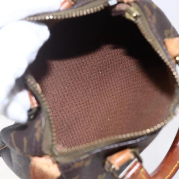 LOUIS VUITTON Monogram Mini Speedy Hand Bag M41534 LV Auth 149097 - Picture 10 of 16